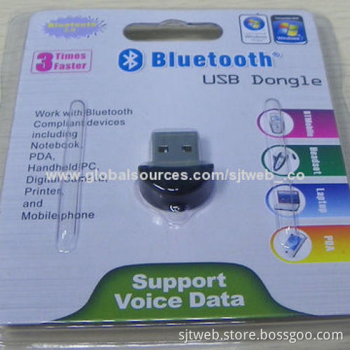 Mini USB Bluetooth Dongle with 10 Meters Coverage, IVT Software and CSR Solutions